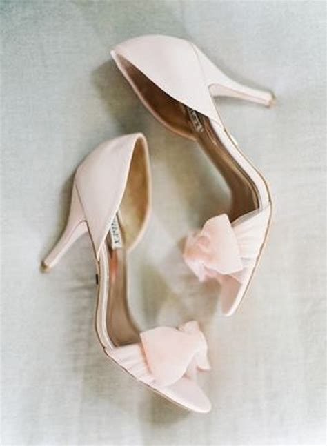Low Heel Blush Pink Wedding Shoes